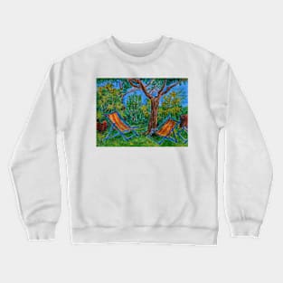 Watercolor Sketch - The Essence of the Summer. Sicily, 2015 Crewneck Sweatshirt